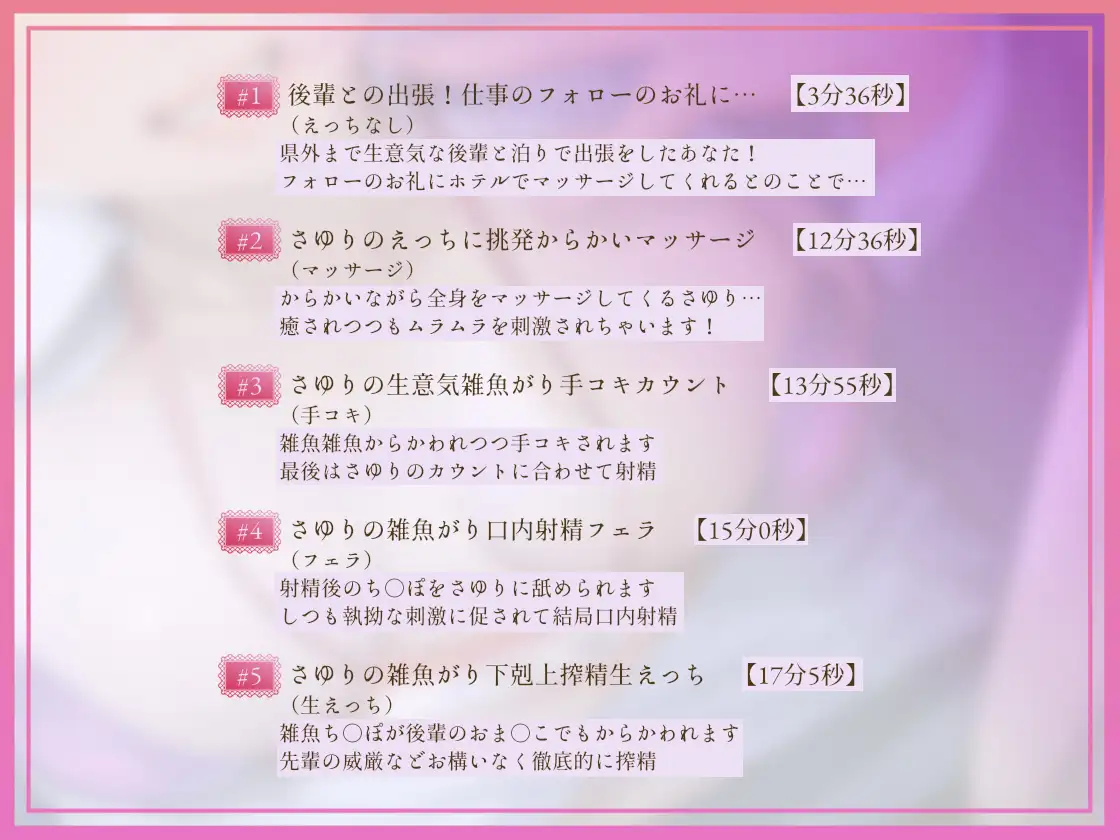 【からかい雑魚がり】よっわぁ♡~後輩生意気ギャルOLにからかわれながら中出し射精させられる~_3