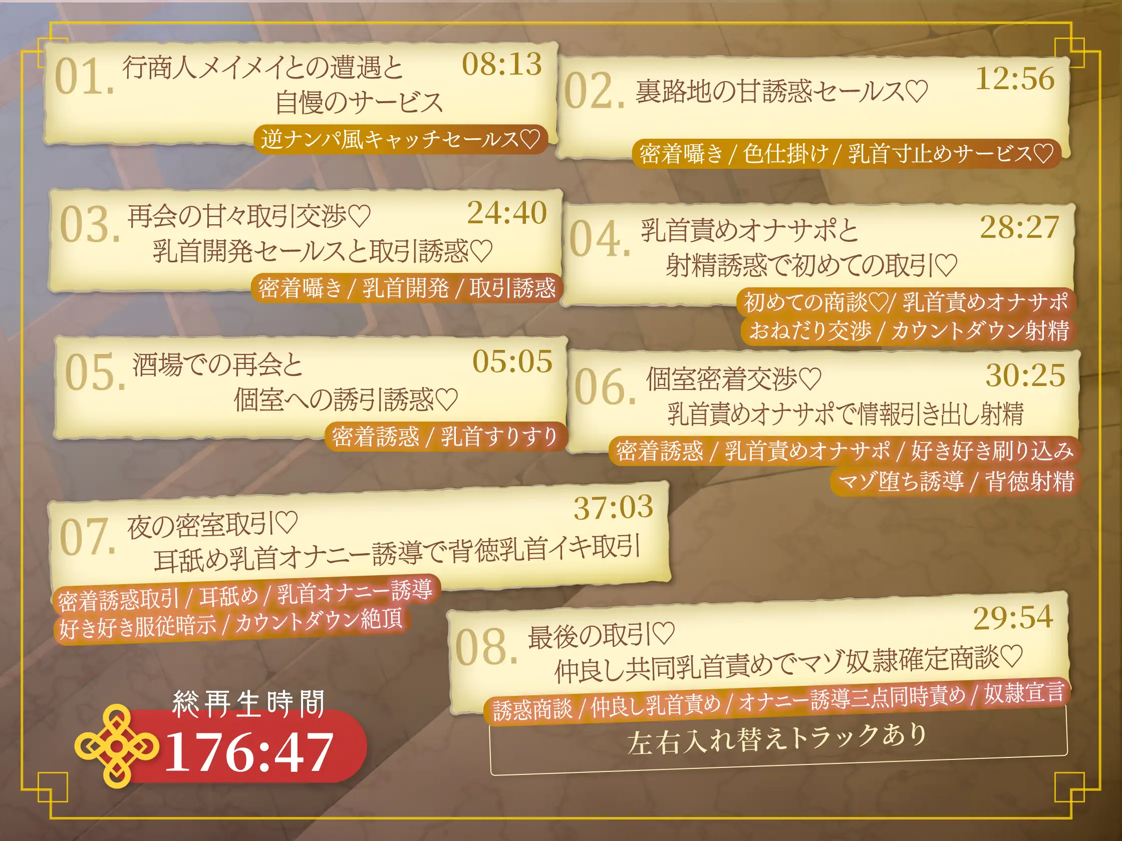 【乳首特化×超密着】傾国行商人のマゾ堕ち背徳取引❤ ~精子も情報も全部漏らしちゃう仲良し乳首責め~_3