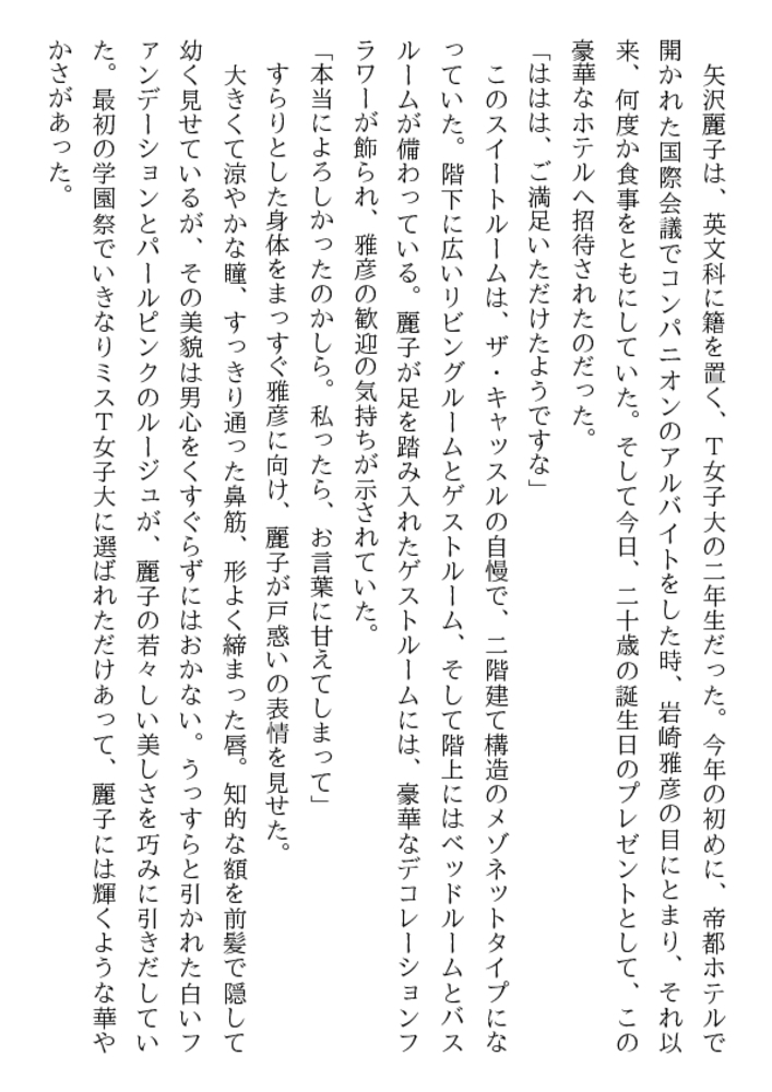 奴隷女子大生・麗子