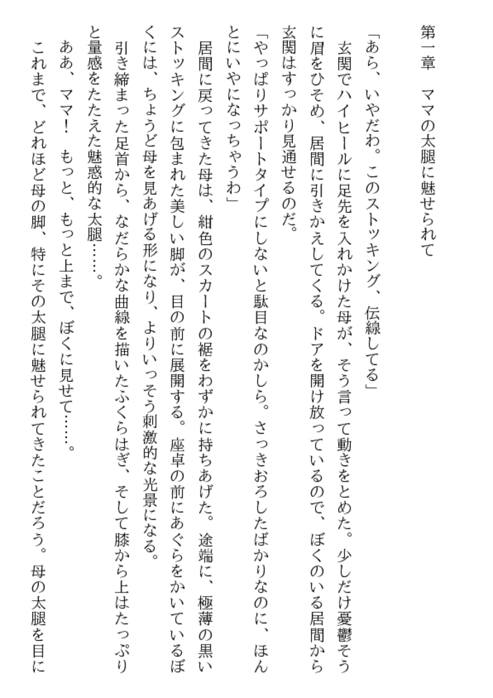 美母と少年・相姦教育