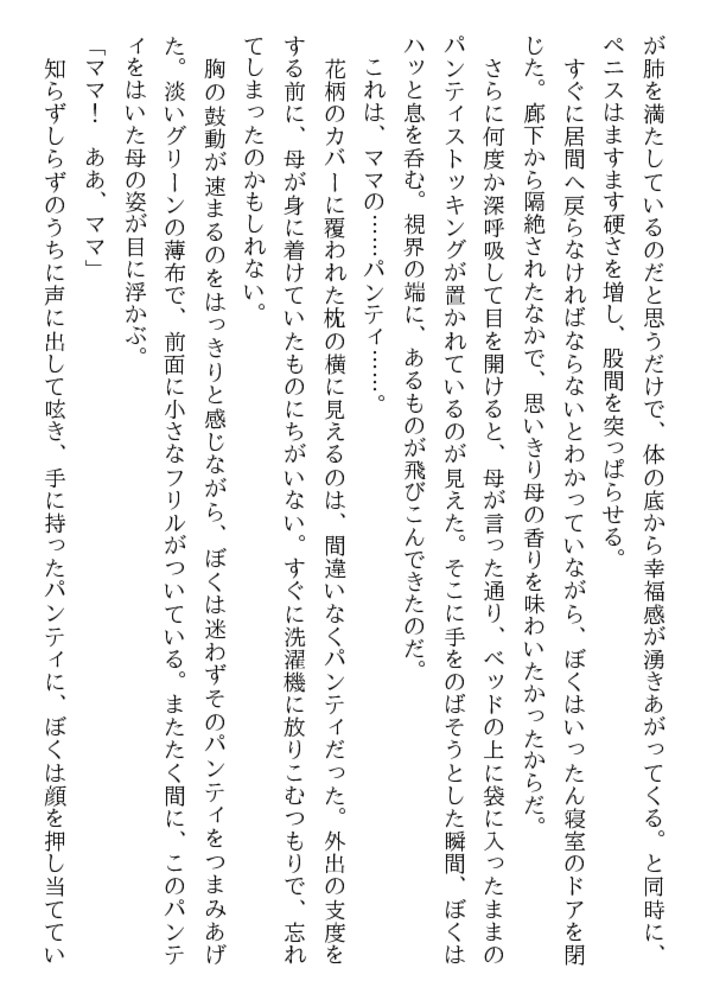 美母と少年・相姦教育