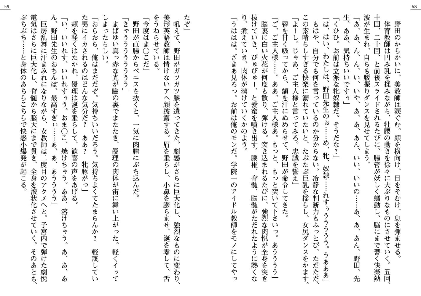 暴虐の名門学院 啜り泣く女教師