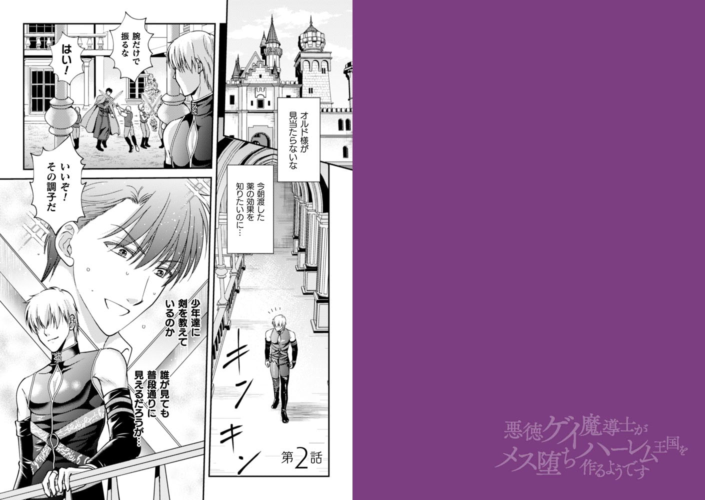 悪徳ゲイ魔導士がメス堕ちハーレム王国を作るようです 第2話 画像1