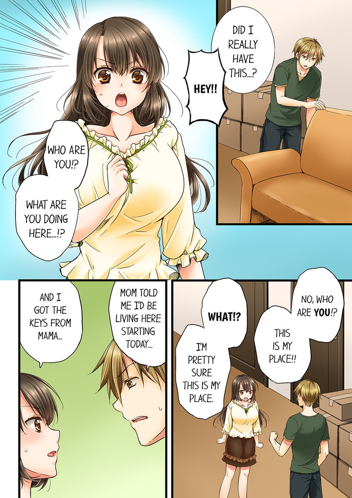 I can’t believe my childhood friend made me cum...! Hate sex on our first day living together 1のサンプル画像