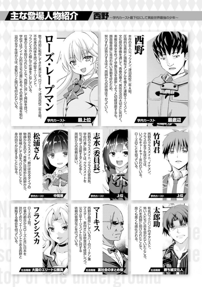 西野 学内カースト最下位にして異能世界最強の少年 ３ Kadokawa Dlsite Comipo