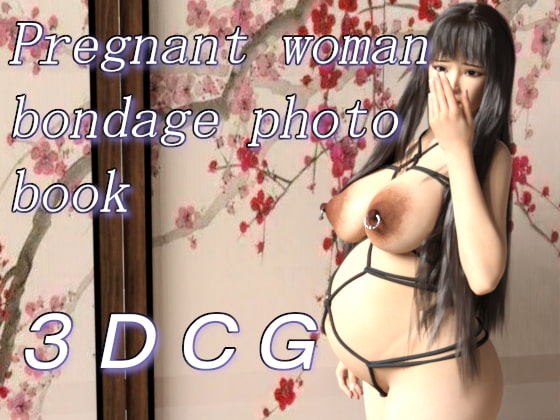 Pregnant woman bondage photo book on 3D