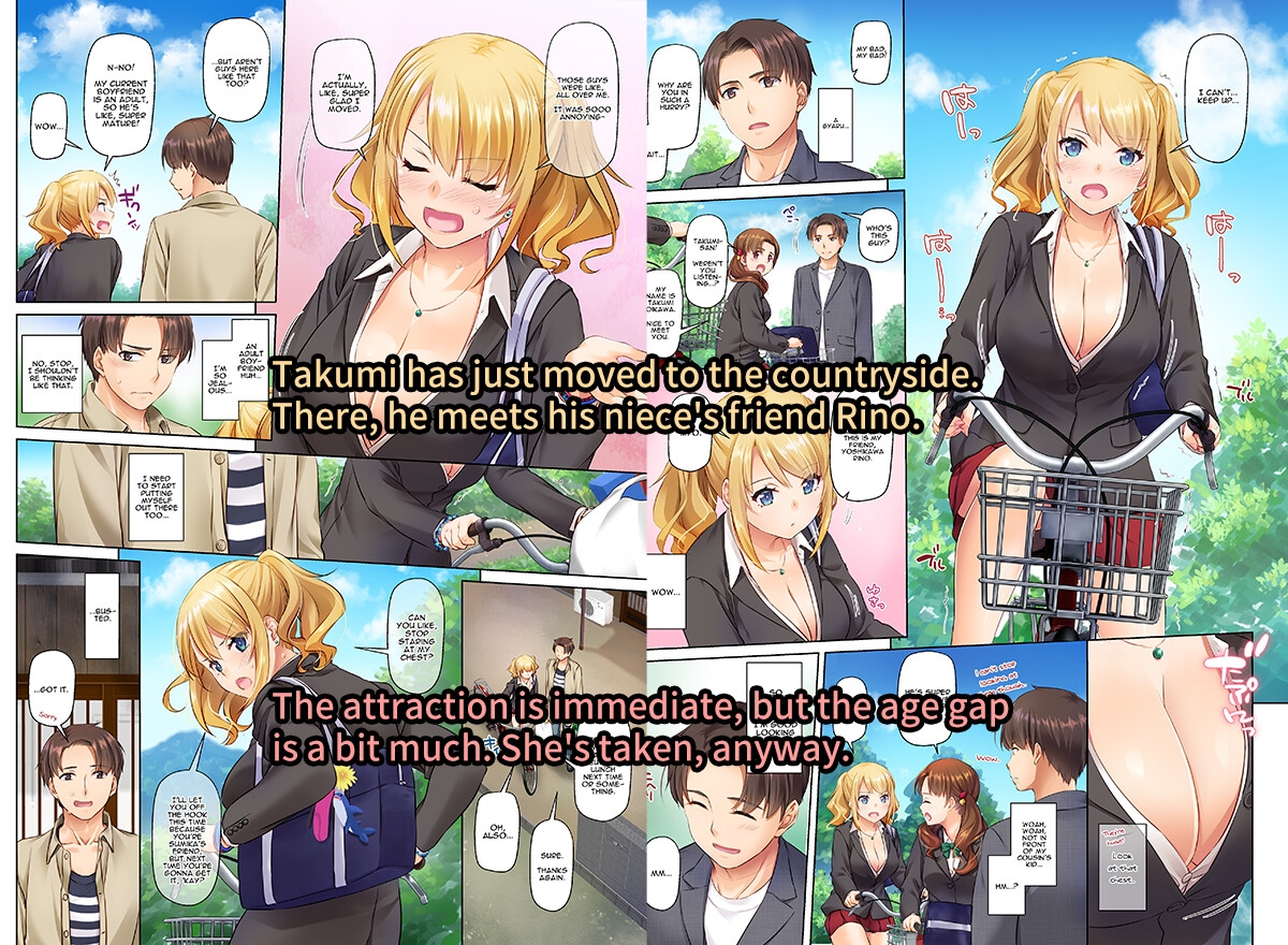 [ENG Ver.] Hooking Up With a Countryside Big-Titty Virgin - DLO-15【コミック・CG】