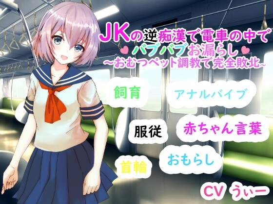 JKの逆痴漢で電車の中でバブバブおもらし～おむつペット調教で完全敗北～