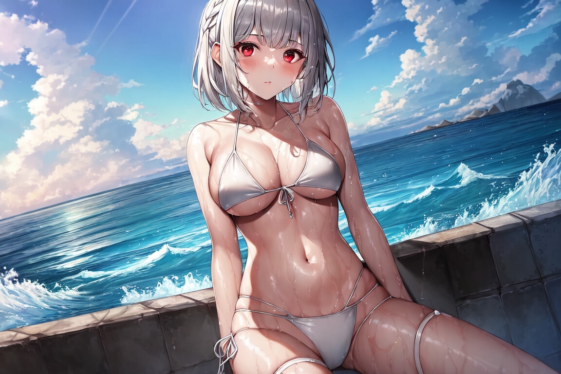 JKの夏休みは友達と海を満喫〜ビキニ〜