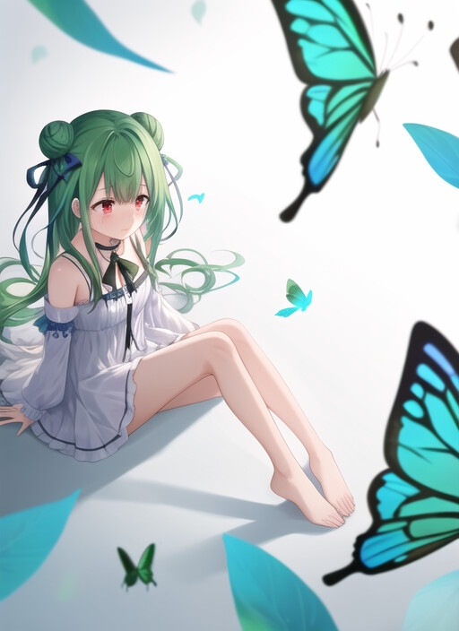 緑の髪のエチエチなメンヘラネクロマンサー