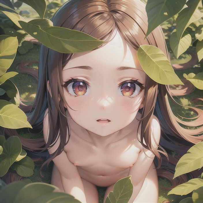 【AI作品】エルフの森の女の子(128枚+健全イラスト558枚)のサンプル画像2