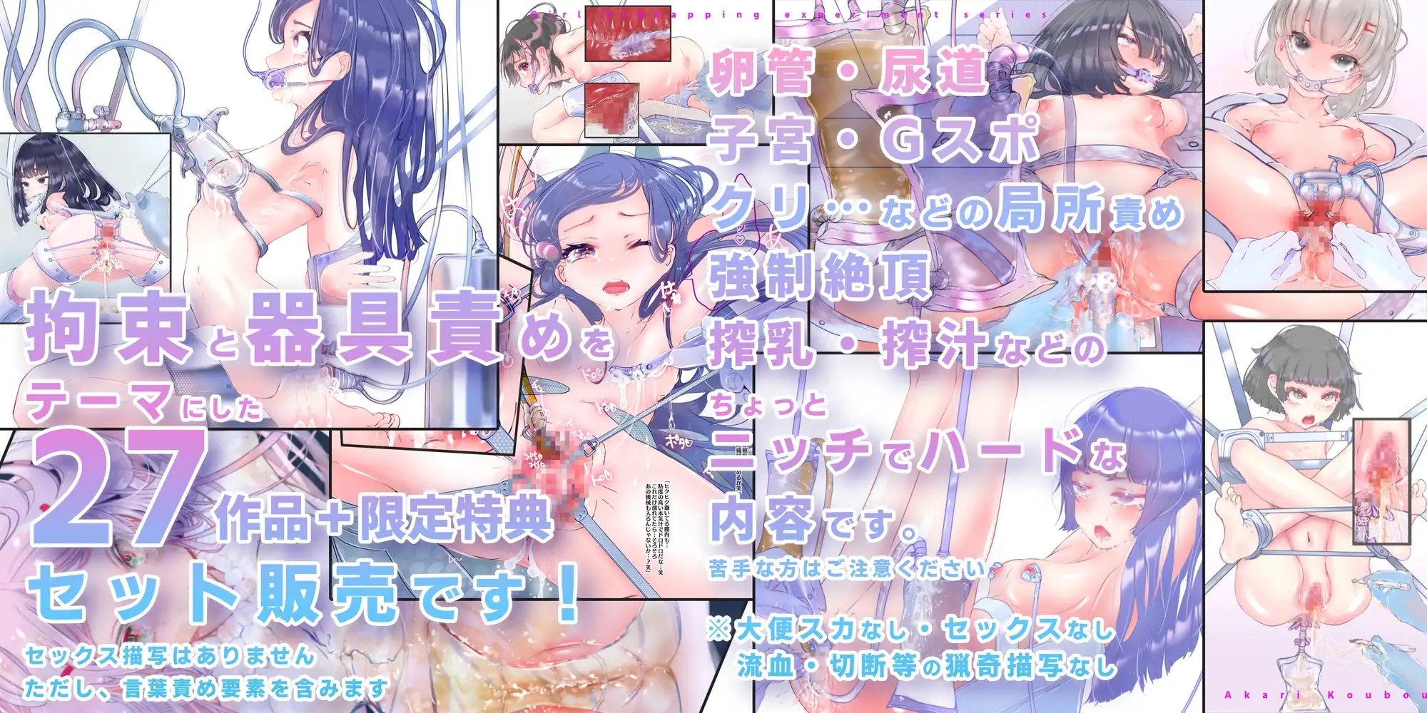【少女誘拐実験】特別総集編第一弾 vol.1〜25+α【拘束器具責め作品集:文字あり 1,537枚】 [灯工房] | DLsite 同人 - R18