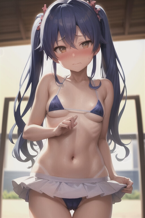 マイクロビキニを着たロリアイドルCG集のサンプル画像10