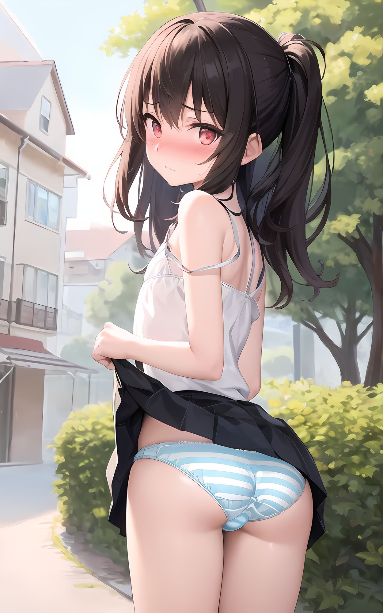 貧乳少女たちがパンティーを見せる [しまぱんVer]のサンプル画像4