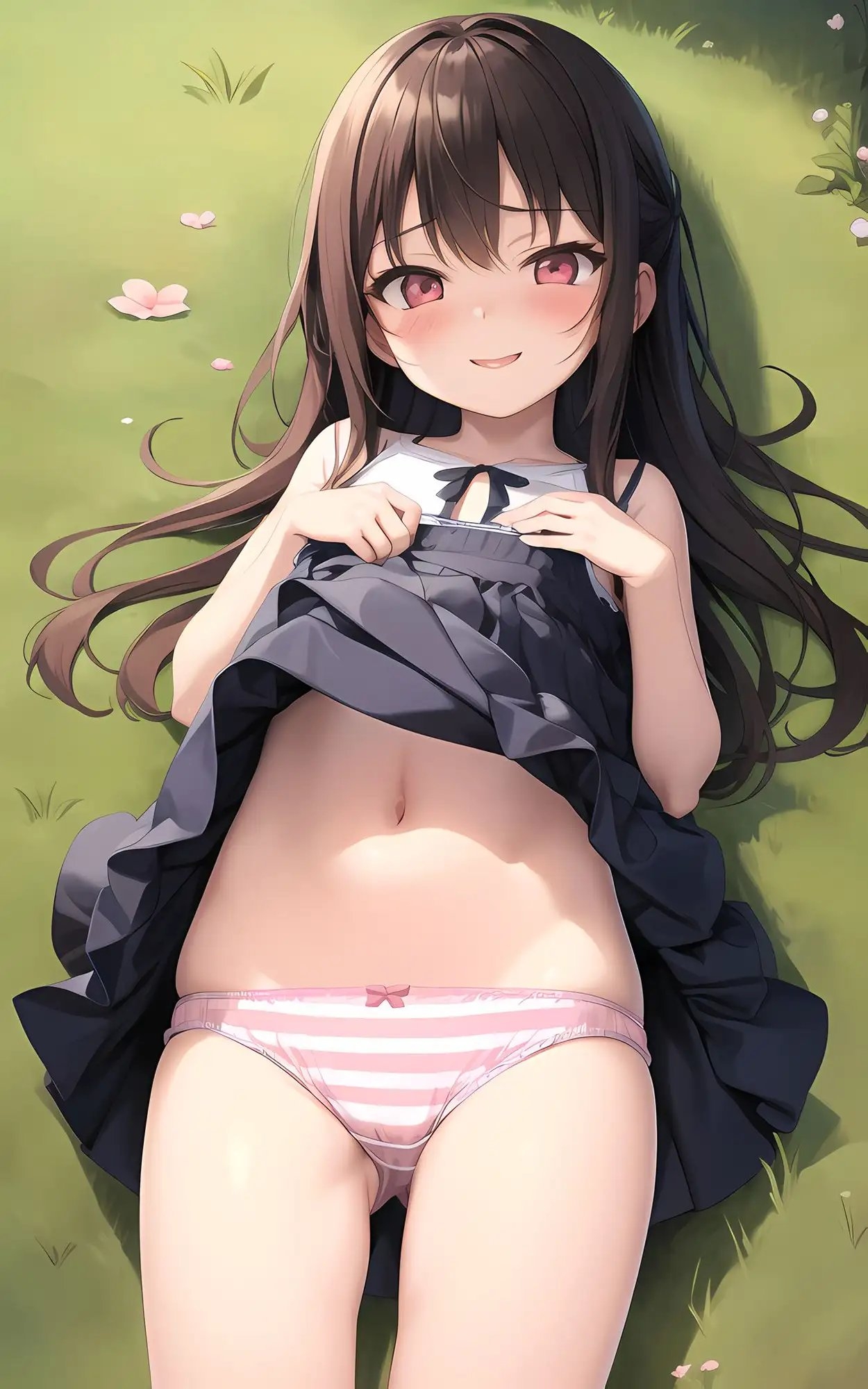 貧乳少女たちがパンティーを見せる [しまぱんVer]のサンプル画像8