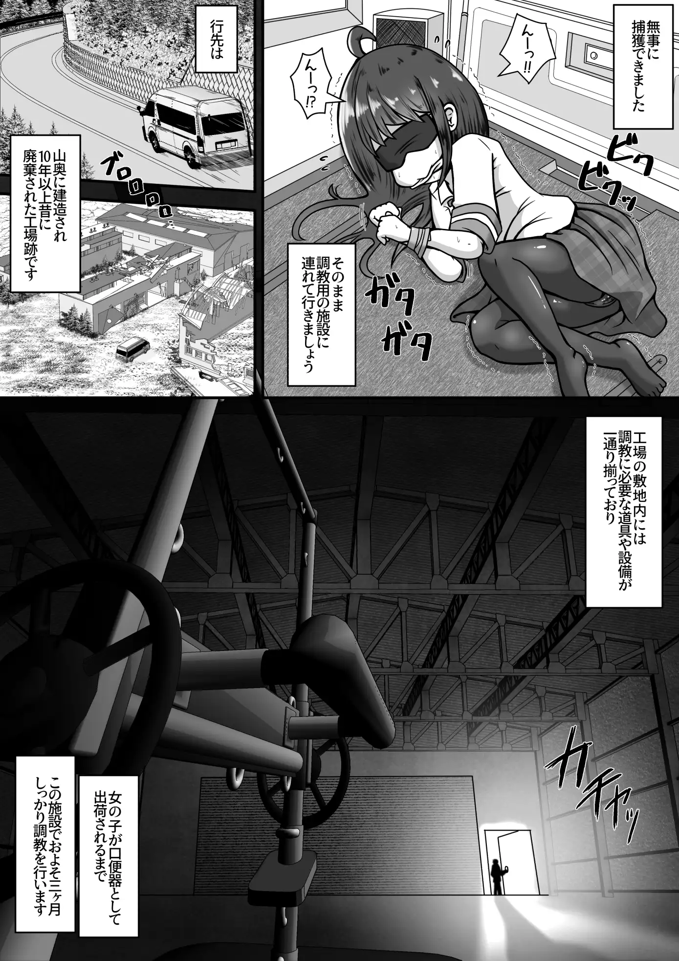 【简体中文版】将放学后的女孩子绑架，调教成口便器的故事