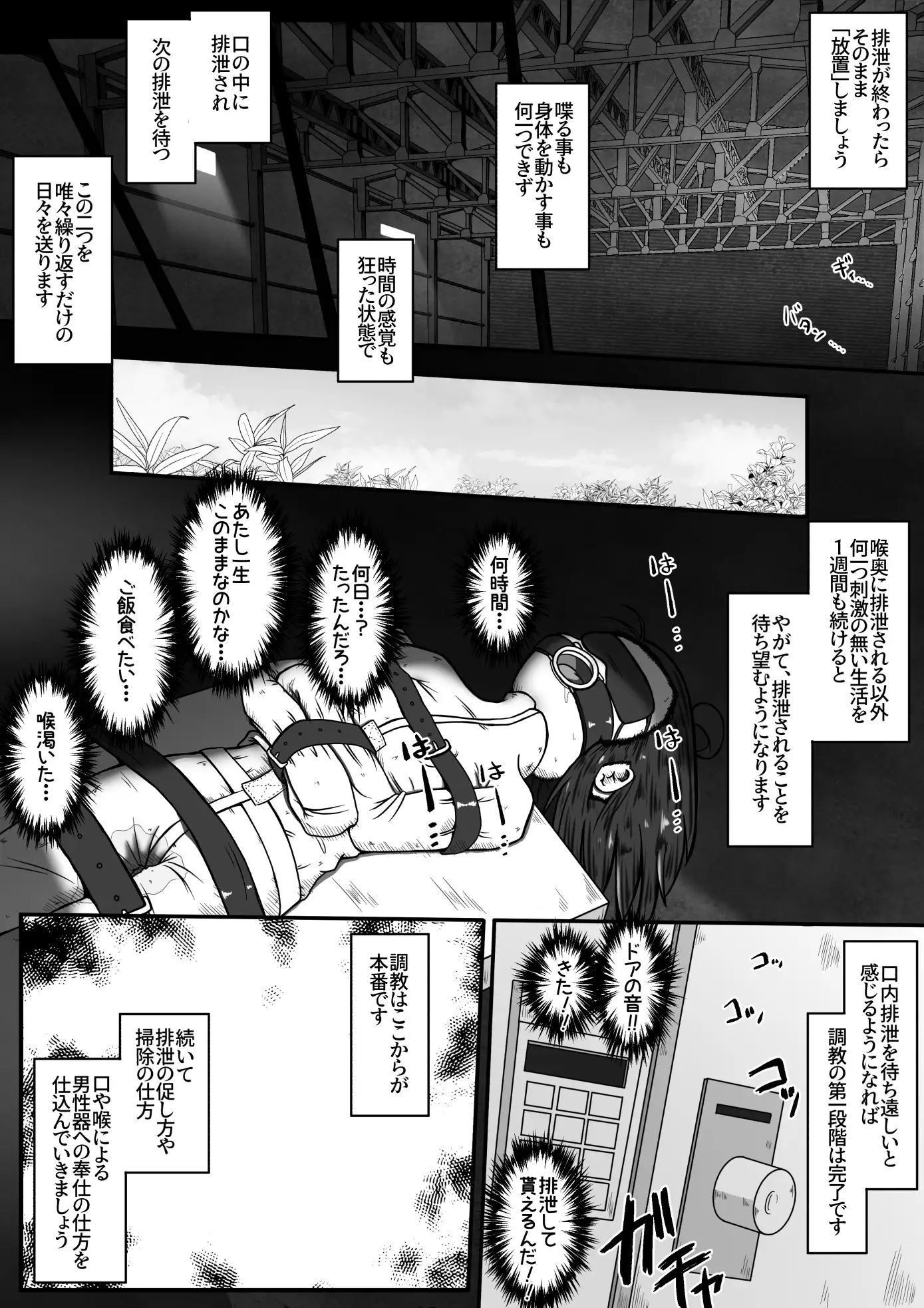 【简体中文版】将放学后的女孩子绑架，调教成口便器的故事