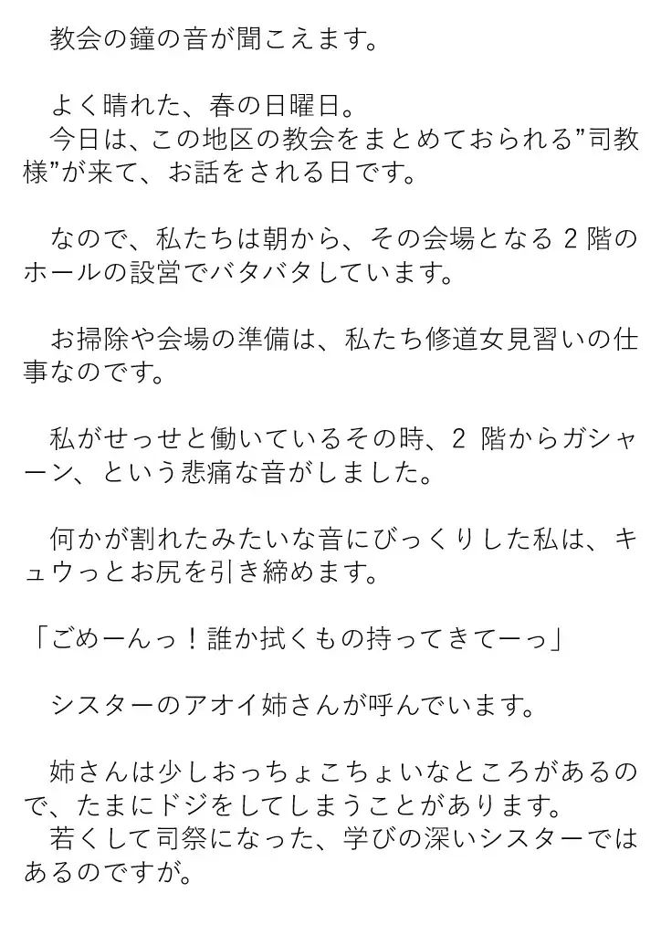 着衣脱糞ログ@教会