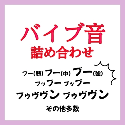 【効果音】バイブ音 詰め合わせ