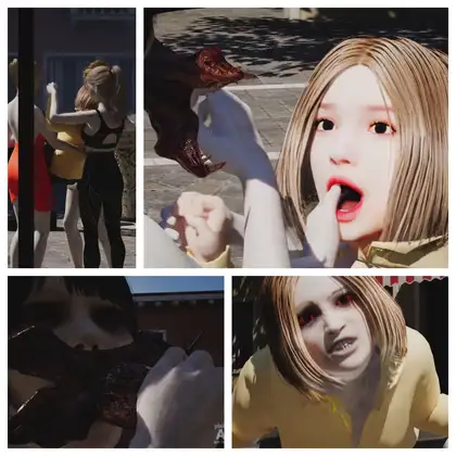[マイクロムービープロジェクト] 金髪プラカ少女 - 呪い・フィルム:寄生ハザード  【マイノリティアート・ご支援ありがとうございます】