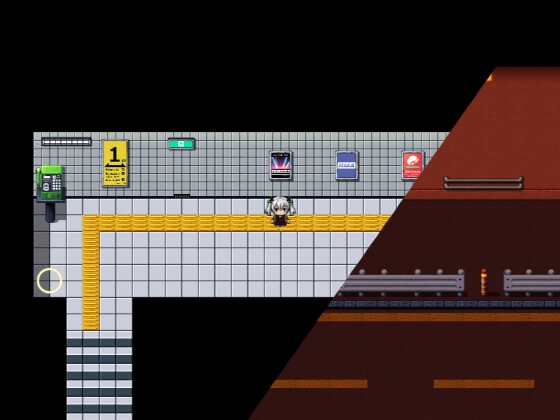 RPGツクールMV・MZ用 マップチップ・タイルセット15 『地下通路・トンネル・駅の通路・現代・日本』