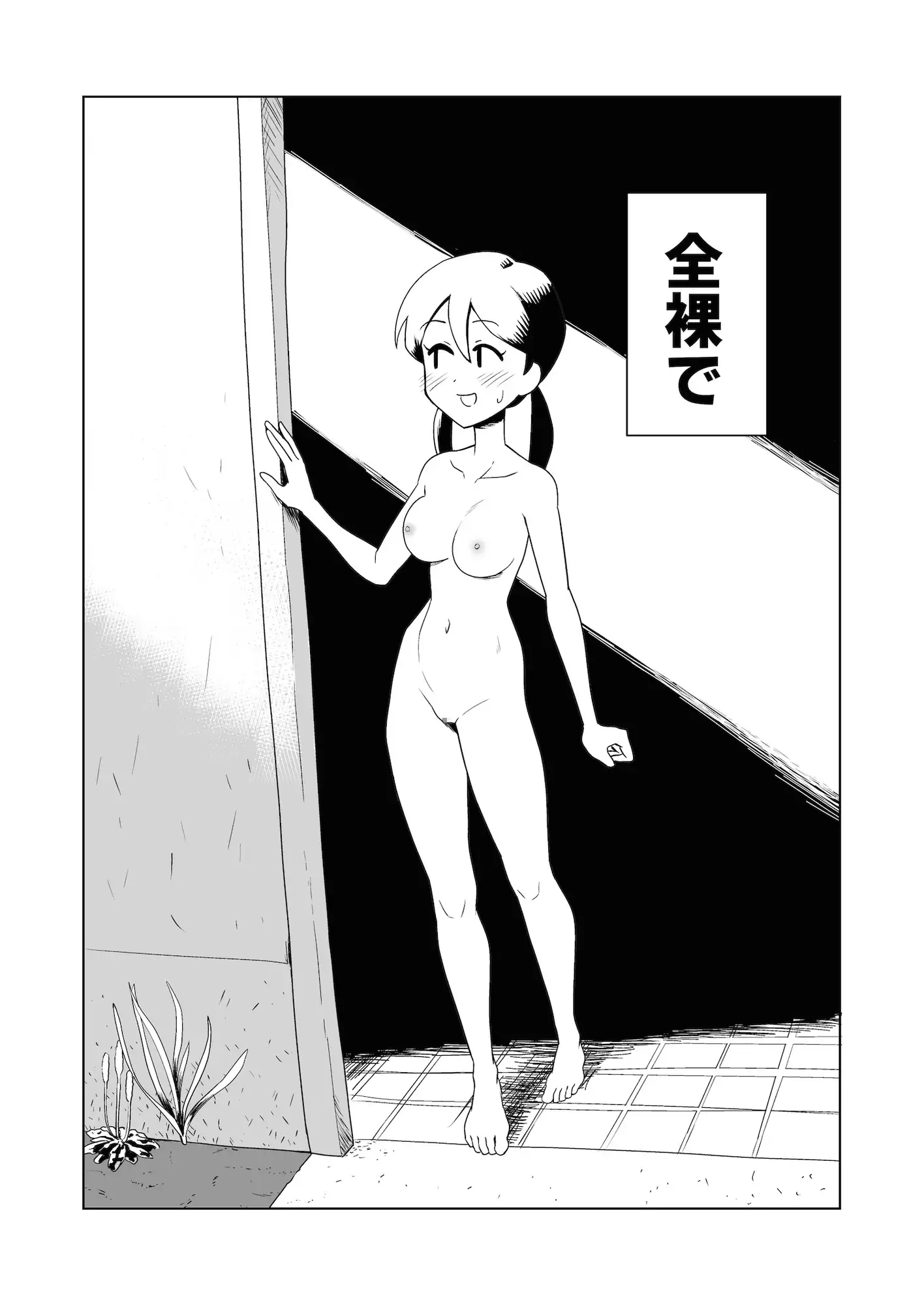 野外全裸露出画像男 