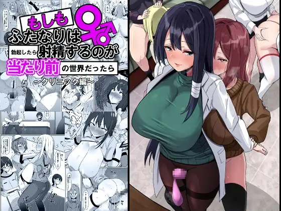もしもふたなりは勃起したら射精するのが当たり前の世界だったら～クリニック編〜