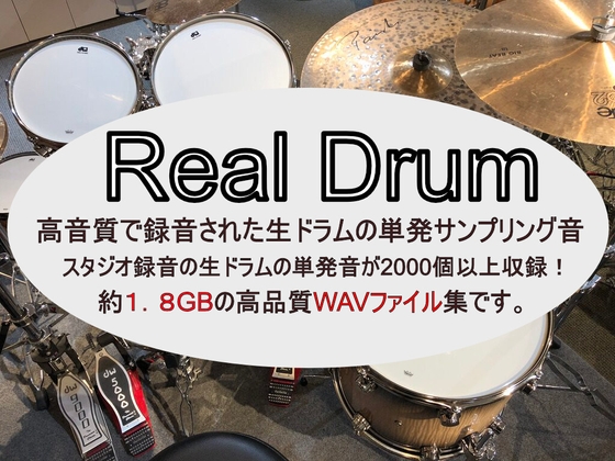 RealDrum 生ドラム単音サンプリング音源集