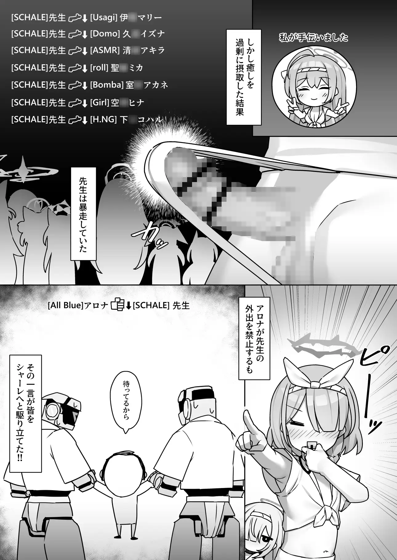それいけ!!ブルアカふんどし部-マリー編- ひげどころ エロ漫画4