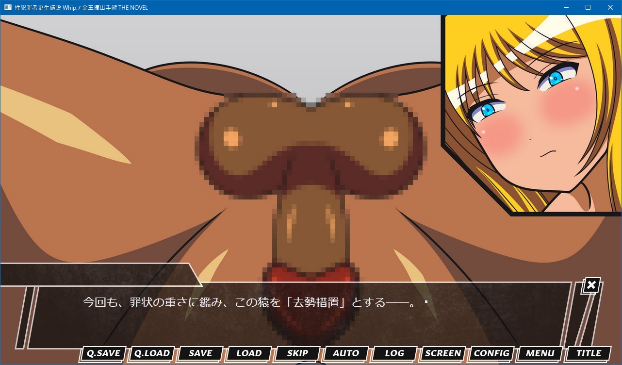 性犯罪者更生施設 Whip.7 金玉摘出手術 THE NOVEL 画像1