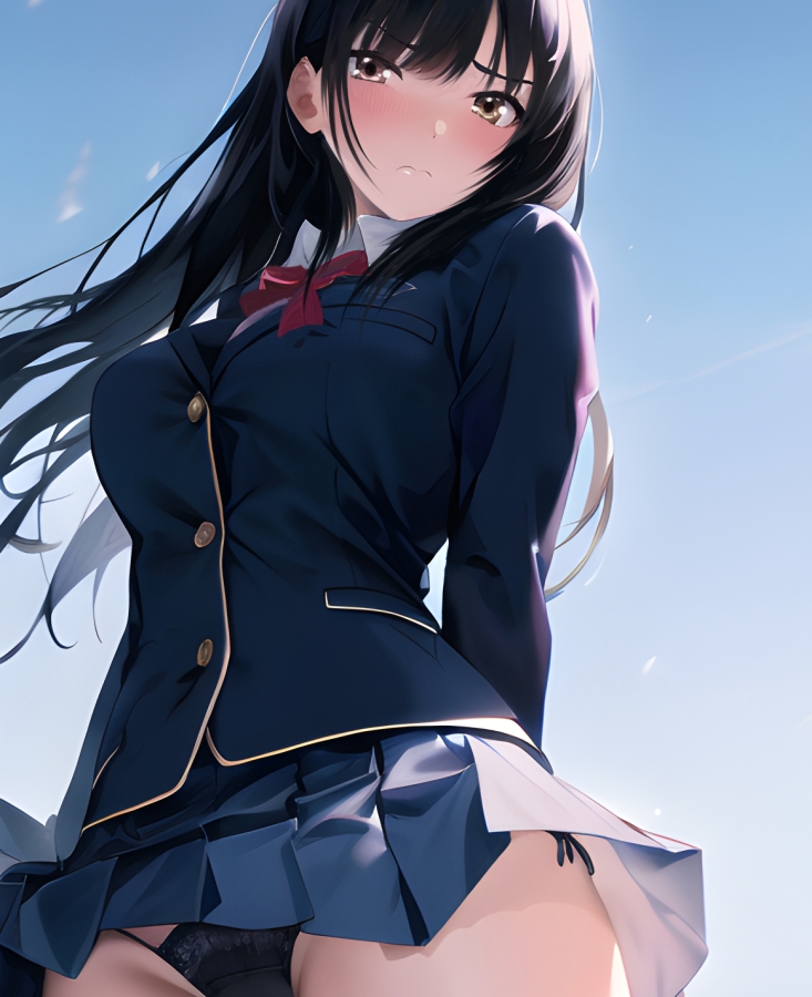 ローアングルお嬢様 越嶋伊織-5
