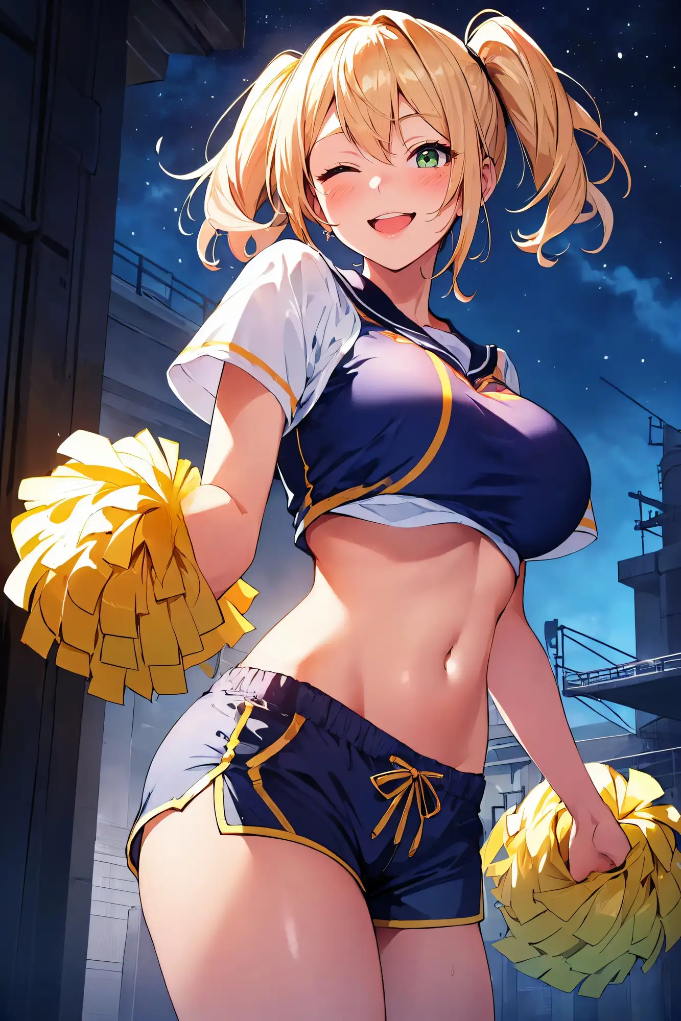 AIアイドル写真集 金代鈴華(スズカ)チアガール サンプル画像 3