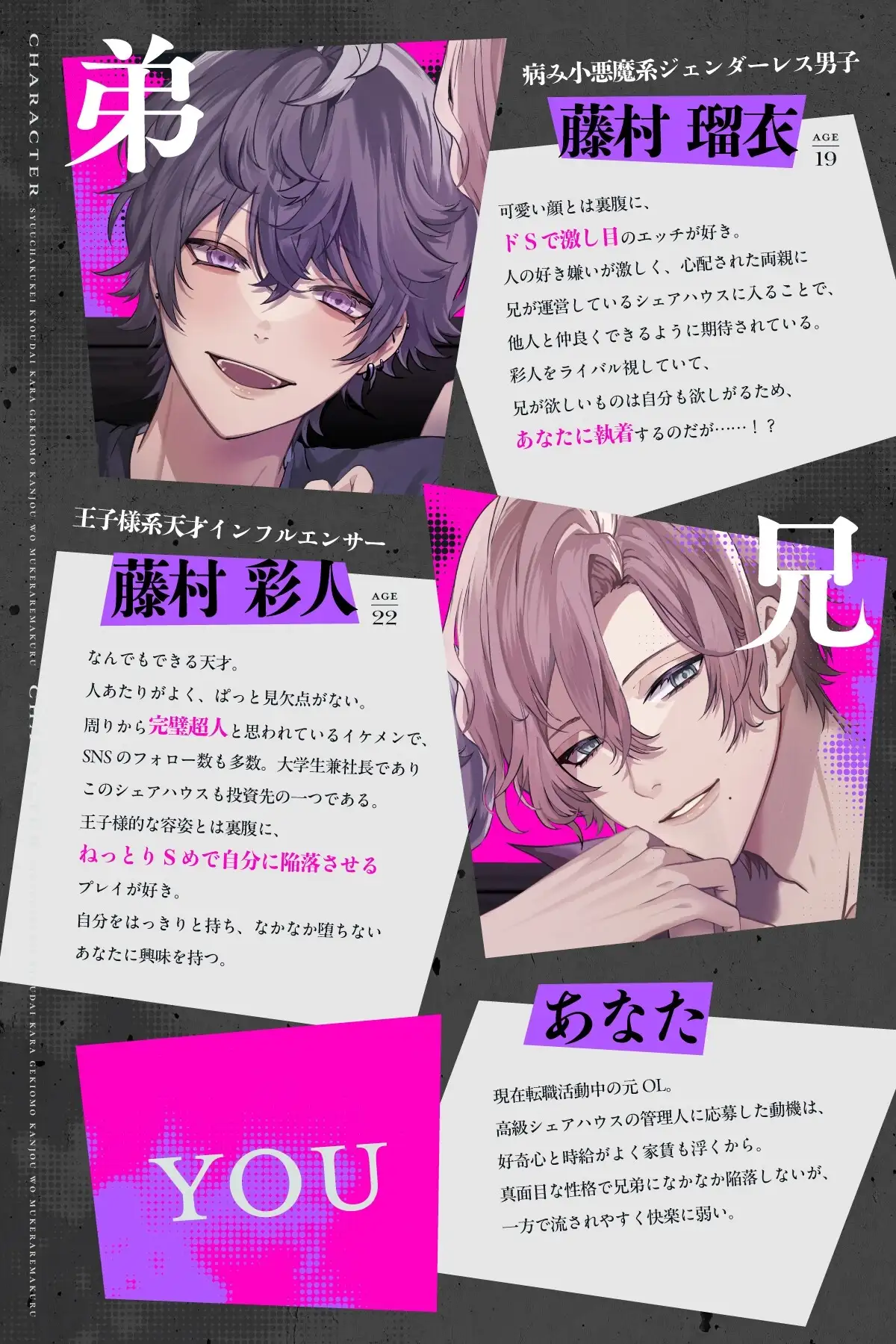 【続編&スピンオフ決定!】執着系兄弟から激重感情を向けられまくる監禁調教レ○プ ～君はヤンデレシェアハウスの管理人さん [幽閉Lovers] | DLsite がるまに