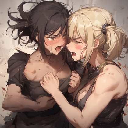 Catfight 女の喧嘩 イラスト2