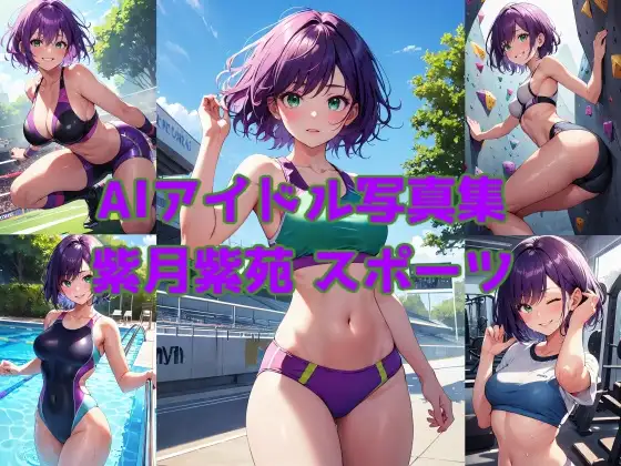 AIアイドル写真集 紫月紫苑(シオン)スポーツ ジャケット画像