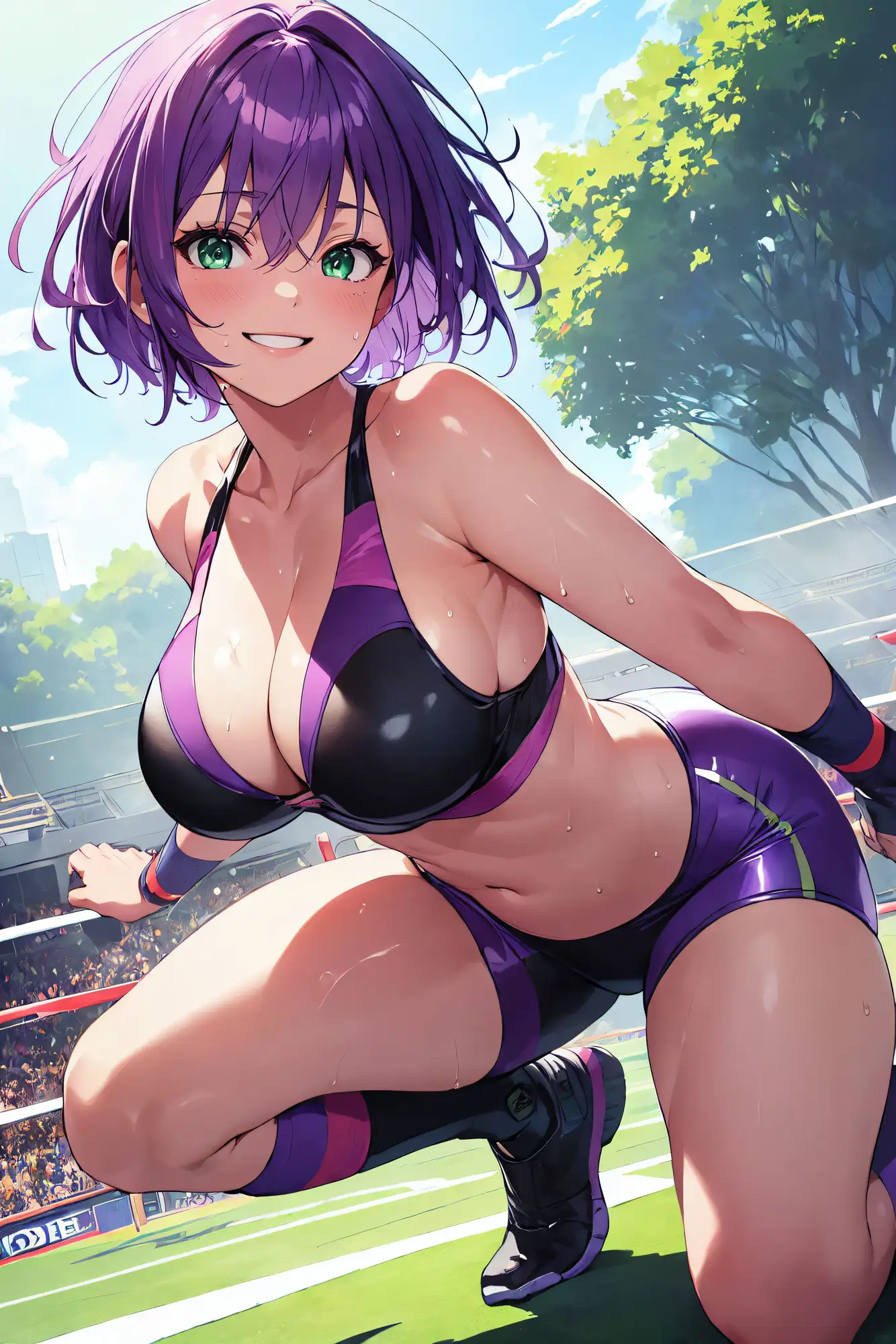 AIアイドル写真集 紫月紫苑(シオン)スポーツ サンプル画像 2