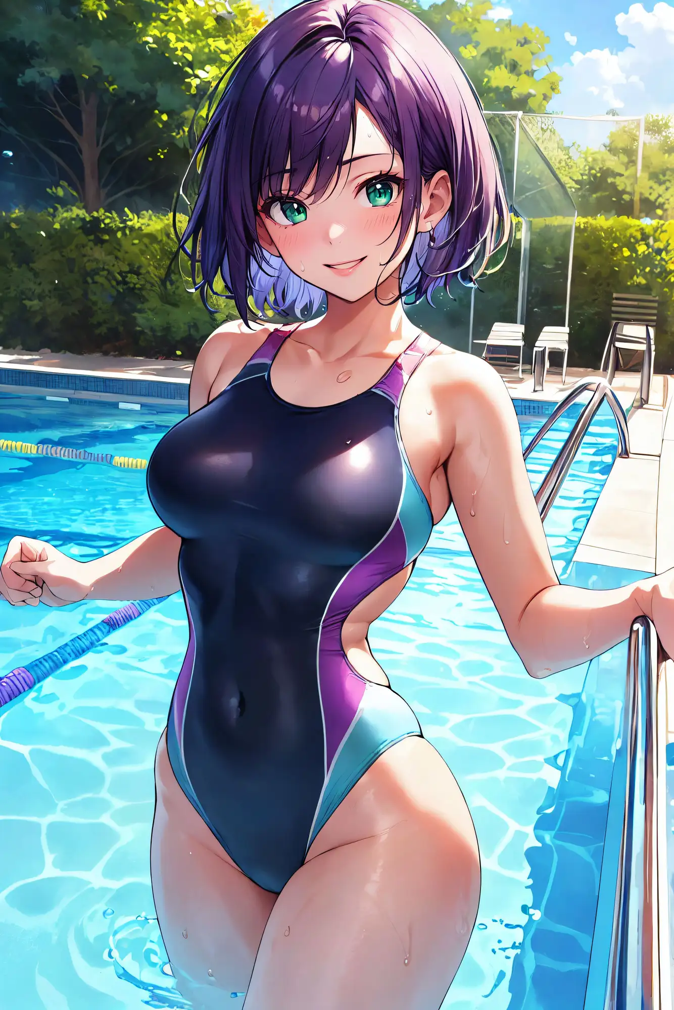 AIアイドル写真集 紫月紫苑(シオン)スポーツ サンプル画像 5