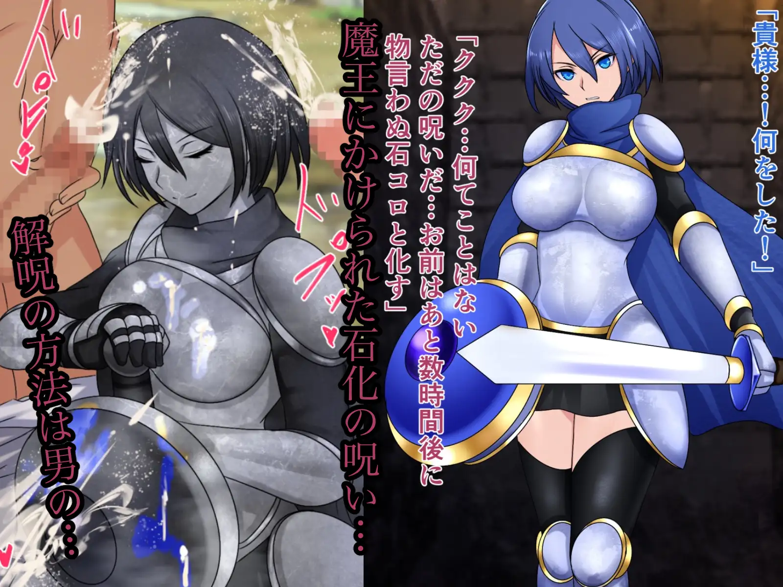 石化オムニバス〜固められちゃう女の子達〜令嬢•女勇者•巫女三篇 ハスラーズN エロ画像6