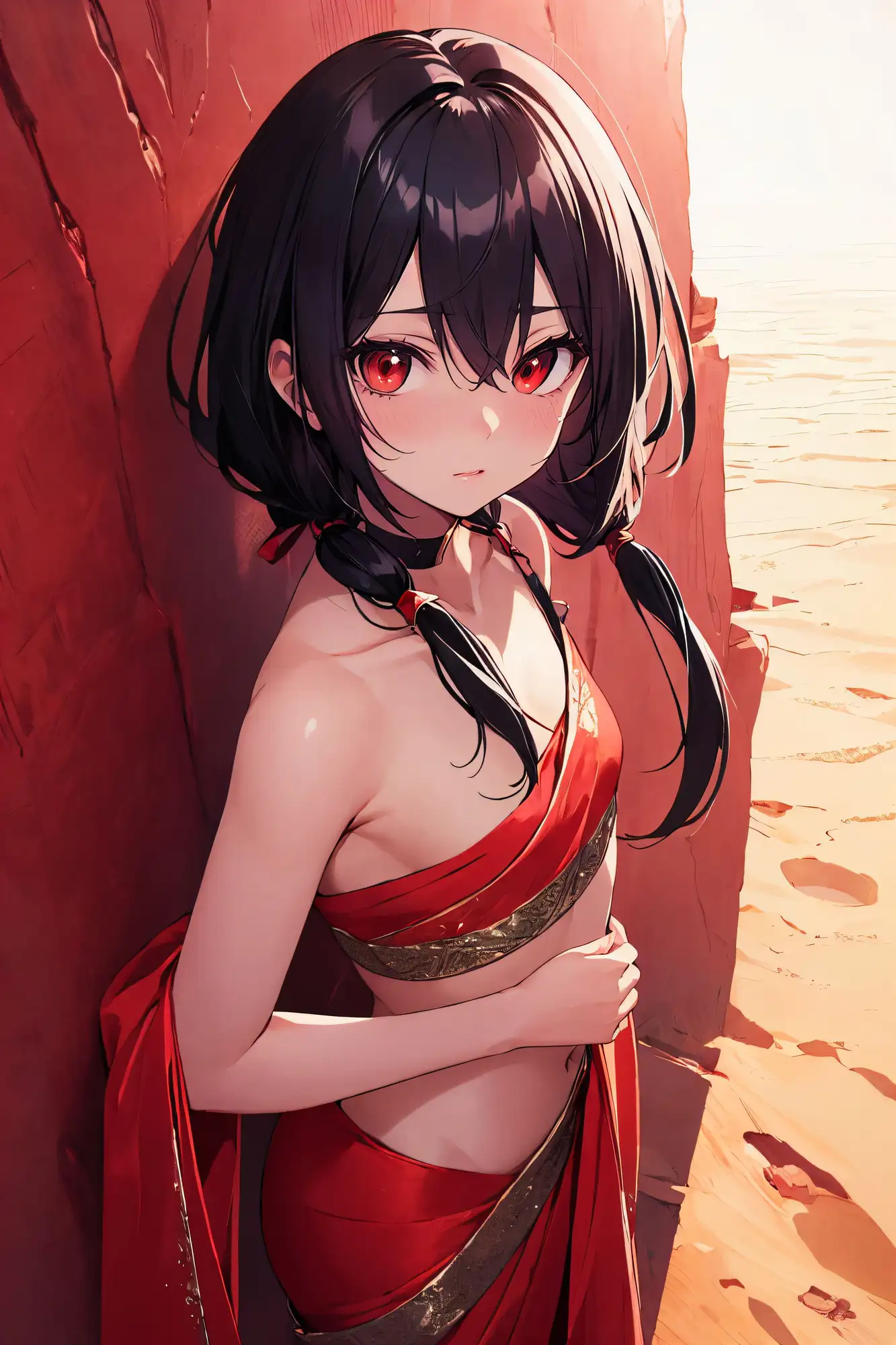 AIアイドル写真集黒木朱音(アカネ)民族衣装 サンプル画像 4