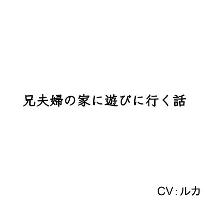 兄夫婦の家に遊びに行く話