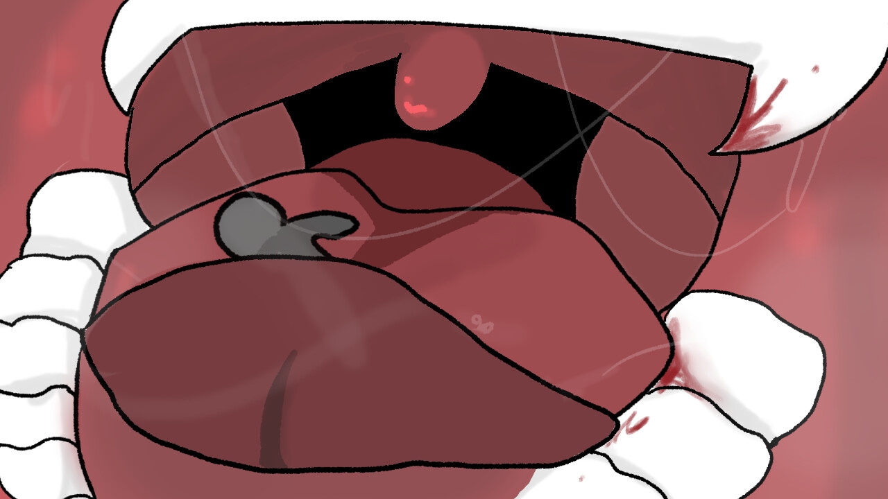 (フルボイスショートアニメ)ヴァンパイアに吸血され縮められ丸呑みのサンプル画像4