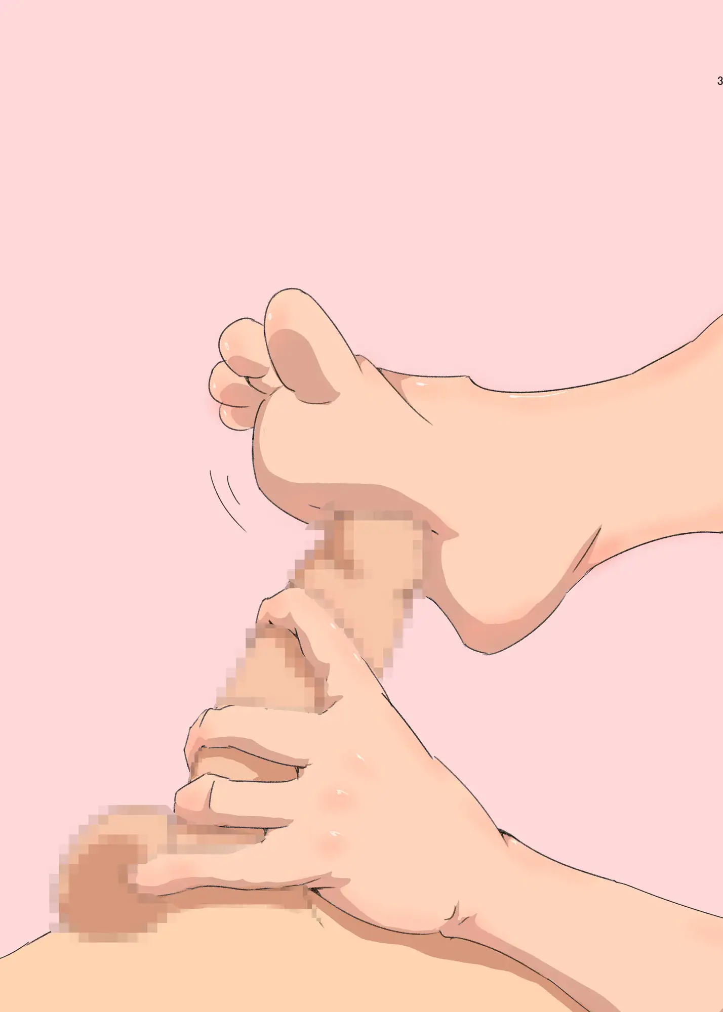 足コキで癒されたいイラスト集 おっぱむ エロ画像8