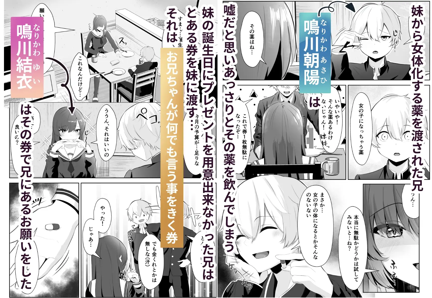 【简体中文版】TS哥哥被扶她妹妹搞到雌堕的故事