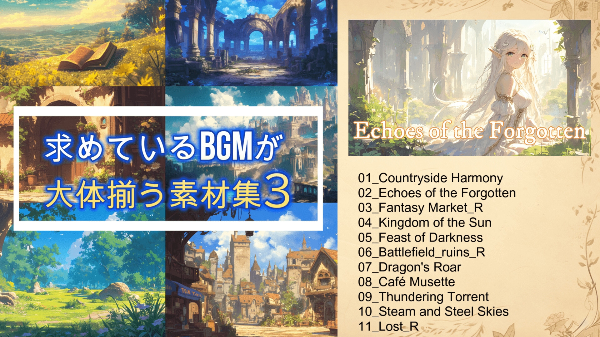 求めているBGMが大体揃う素材集3