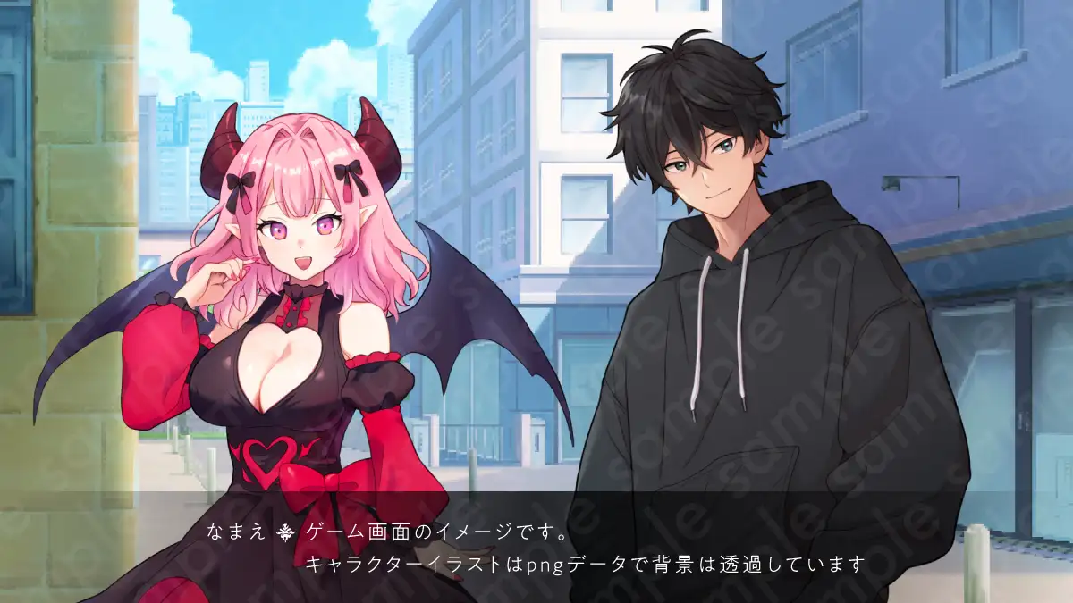 裸の立ち絵画像 44 RJ01222557][素材WIZPACK] 【立ち絵素材】ツンデレな雰囲気のピンク髪サキュバス女性のイラスト・ファンタジー・悪魔/服有りver・裸verの2種類/全身差分14種【PSD付き】  のダウンロード情報 - DLDShare