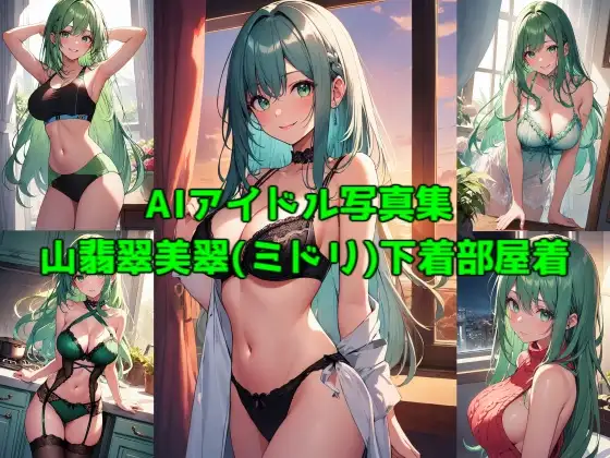 AIアイドル写真集山翡翠美翠(ミドリ) 下着部屋着 ジャケット画像