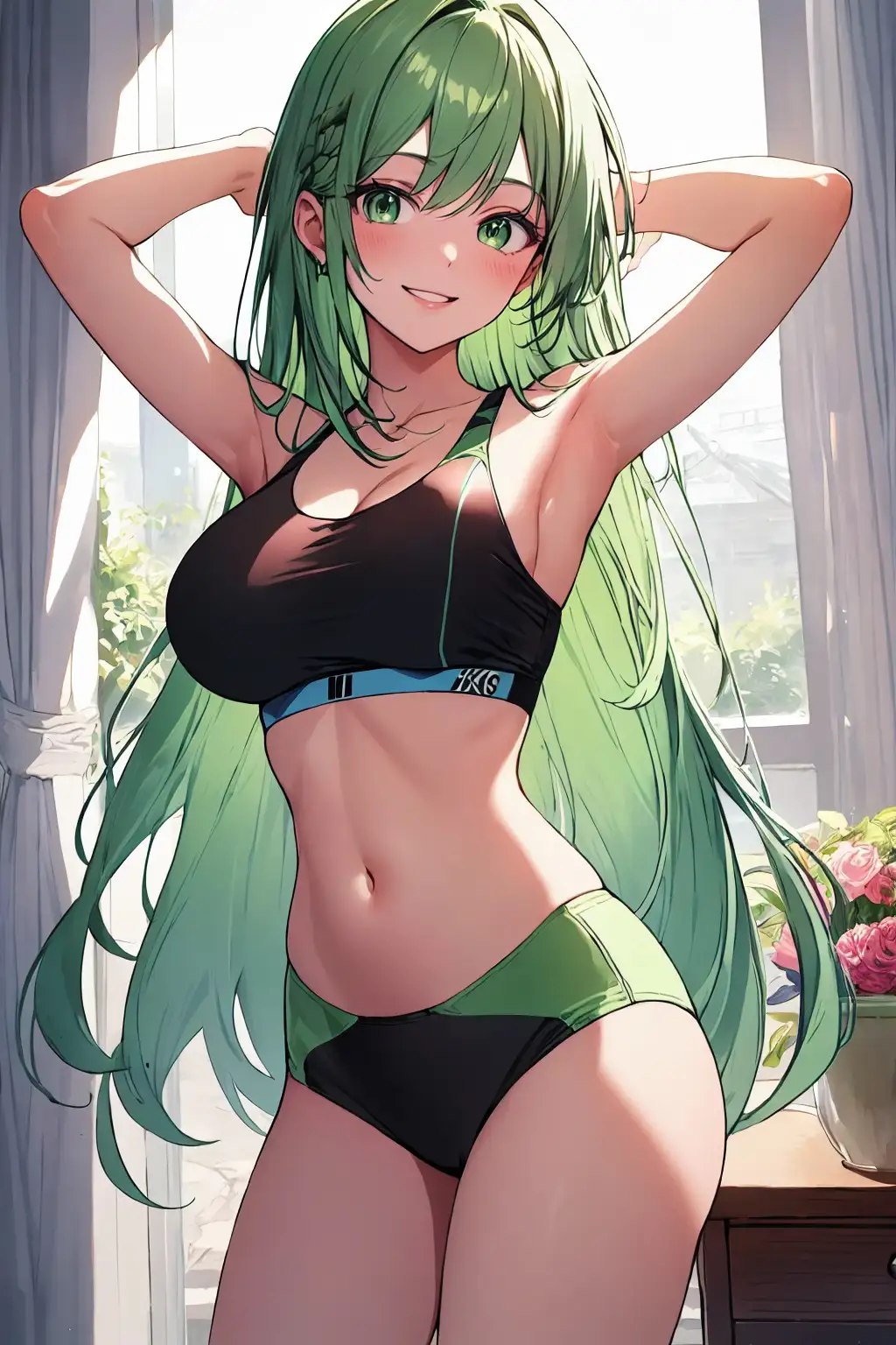 AIアイドル写真集山翡翠美翠(ミドリ) 下着部屋着 サンプル画像 2