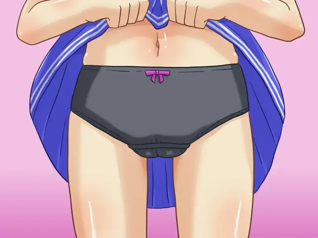 私のパンツ見ながらオナニーしてもらえませんか?地味で内気な詩穂ちゃん なんとかピーチパイ エロ画像5