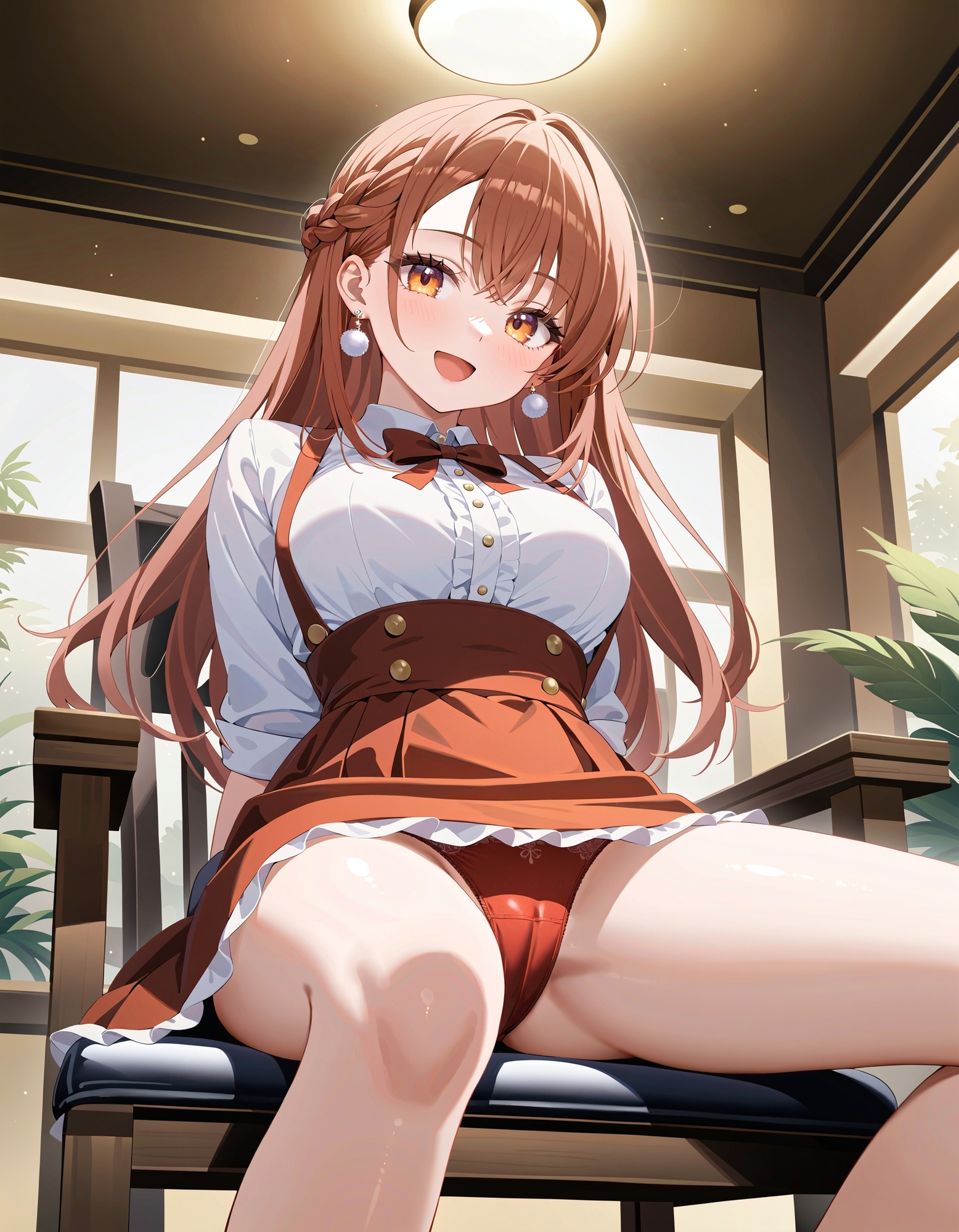 ぱんちらレストラン~ウエイトレスの座りパンチラ編~ 画像1