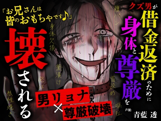 【男リョナ×クズ男】クズ男が借金返済のために何でもアリの配信で身体と尊厳を壊されるお話【繁体中国語脚本付き】